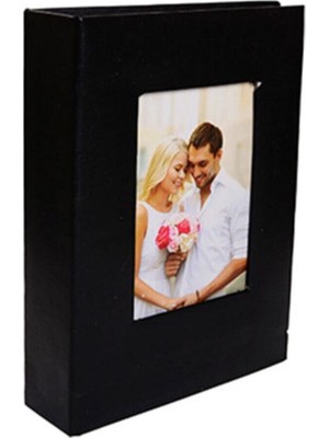 Angelphoto  Sh Album 200'LÜK Deri 10X15CM. Pencereli Siyah Fotoğraf Albümü HAL121-S