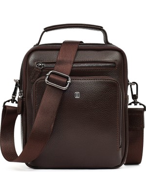 Derimod Erkek Kahverengi Uzun Askılı Deri El Çantası 25SBD3531FT