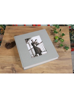Angelphoto  10X15CM 500’LÜK Koton Desenli Klasör Tipi Lüks Fotoğraf Albümü (Vizon) Yatay ve Dikey Fotoğraf Alır.