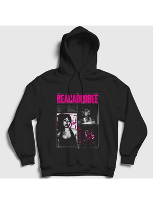 Presmono Unisex Siyah Beatopia Beabadoobee Beatrice Bea Kristi Kapüşonlu Sweatshirt
