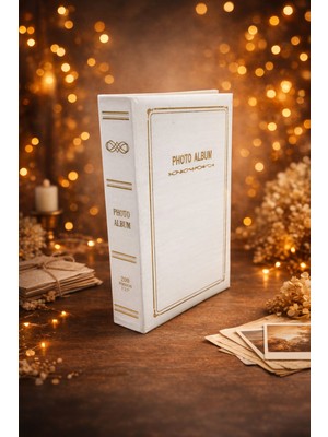 Angelphoto  13X18 Photo Album 21X29 cm 200 Fotoğraflık Fotoğraf Albümü – Yatay Girişli, Kalın Kapak