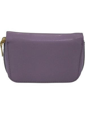 Piramit Bayan Cüzdan Düz Model Lila