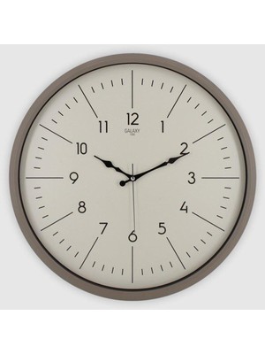 PremiumPort Sessiz Latin Rakamlı 50 cm Klasik Duvar Saati, Premium Serisi