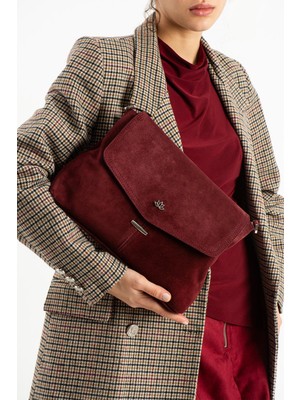 Piel Lino Pıel Lıno Kadın Hakiki Deri Çapraz Çanta PL028-S Bordo