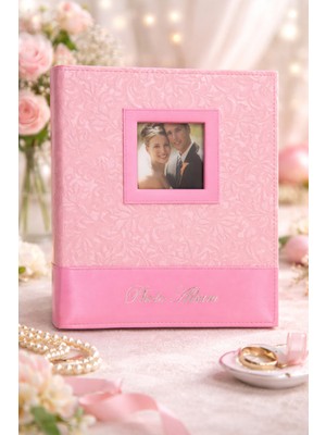 Angelphoto  13X18 200 Fotoğraflık Anı Yazma Bölümlü Albüm Pembe Pencereli