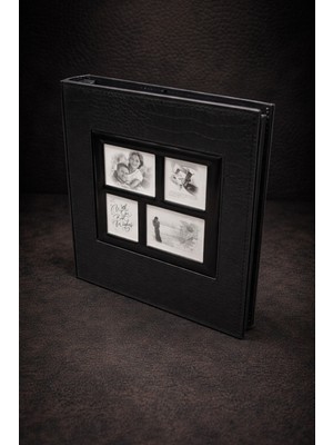 Angelphoto  10X15 cm 500 Fotoğraflık Klasik Deri Pencereli Fotoğraf Albümü