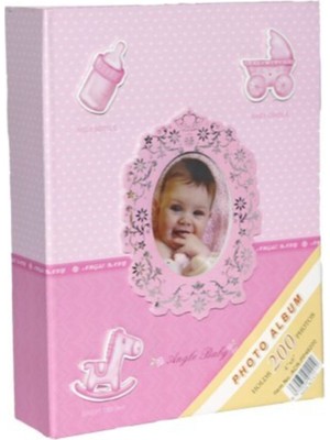 Angelphoto  Aledo 10X15CM 200’LÜK Bebek Fotoğraf Albümü PP46200 - Pembe
