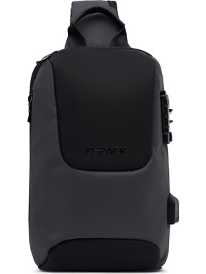 Derimod D-Pack Erkek Gri Teknolojik Çapraz Çanta 23WBD30086F