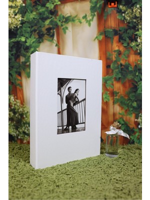 Angelphoto  13X18CM 200'LÜK Deri Fotoğraf Albümü Beyaz
