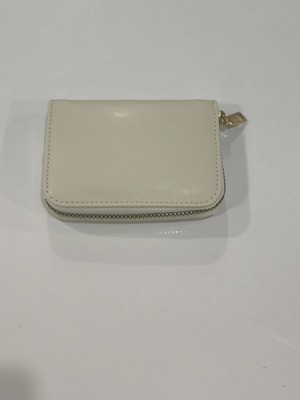 Piramit Bayan Cüzdan Düz Model Krem