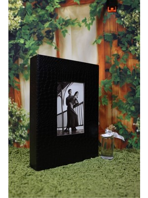 Angelphoto  13X18CM 200'LÜK Deri Fotoğraf Albümü Siyah