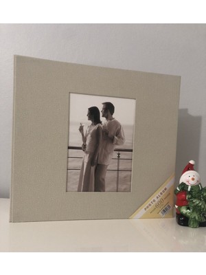 Angelphoto  Aledo 10X15CM 600'LÜK Koton Desenli Klasörlü Lüx Fotoğraf Albümü 16WPP46600 Krem