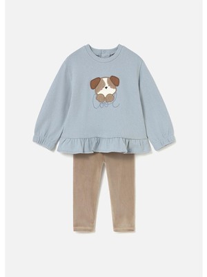 Mayoral 1-3 Yaş Kız Çocuk 2'li Takım Kahverengi