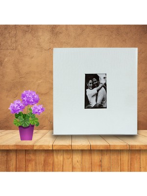 Angelphoto  500LÜK Beyaz Deri Fotoğraf Albümü (10X15CM)