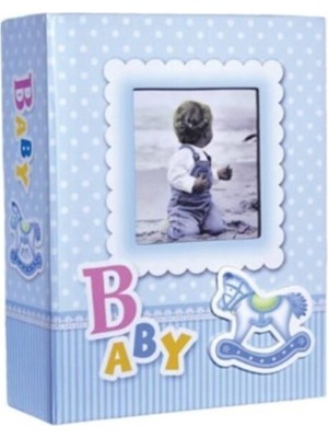 Angelphoto  Sh Album Mavi 10 x 15 cm 100’LÜK Bebek Fotoğraf Albümü ACR-PP46100-1M