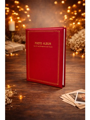 Angelphoto  13X18 Photo Album 21X29 cm 200 Fotoğraflık Fotoğraf Albümü – Yatay Girişli, Kalın Kapak