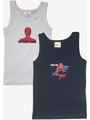Ugly Duck Spider-Man Lisanslı 2 Li Atlet Set - Beyaz-Füme