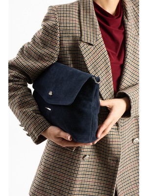 Piel Lino Pıel Lıno Kadın Hakiki Deri Çapraz Çanta PL028-S Lacivert