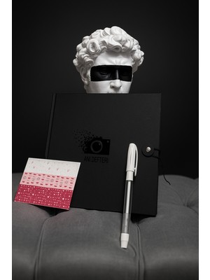 Angelphoto  Anı Defteri + Jel Kalem + 3 Set Sticker Hediyeli