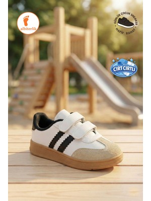 Albishoes Unisex Kız - Erkek Çocuk Cırt Cırtlı Günlük Okul Çocuk Sneaker Ayakkabı Spor Ayakkabı