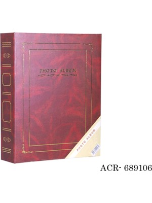 Angelphoto  Ciltbezli Fotoğraf Albümü Bordo 15X20 cm 100LÜK
