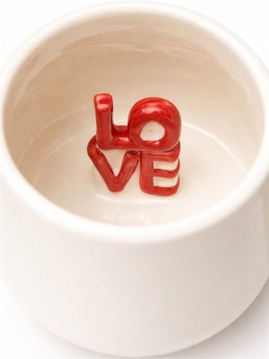 BRANDSMITHS Love Yazılı Seramik Kupa
