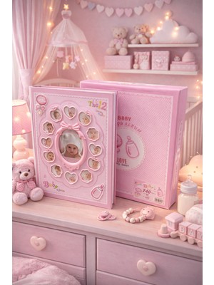 Angelphoto  27X34 cm Bebek Fotoğraf Albümü – 240 Fotoğraf Kapasiteli