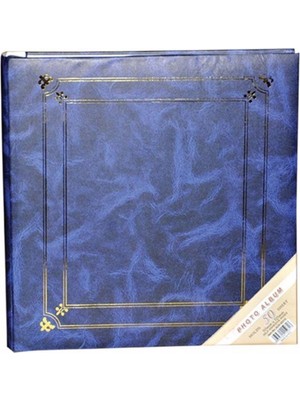 Angelphoto  Aledo 50 Yaprak (100 Sayfa] 31X32 cm Manyetik Yapışkanlı Fotoğraf Albümü(Mavi) 50315