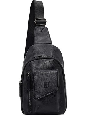 Derimod Erkek Siyah Çapraz Çanta 25WBD3020FT