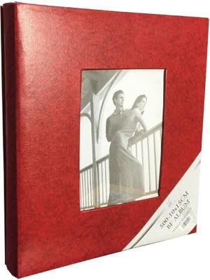 Angelphoto  500LÜK Fotoğraf Albümü 10X15CM 500 Lük Vinleks Deri 10X15 Fotoraf Albüm Bordo