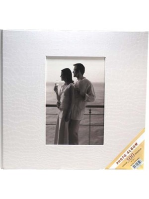 Angelphoto  10X15CM 500’LÜK Deri Fotoğraf Albümü "beyaz"