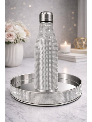 BRANDSMITHS Taş Detaylı Dekoratif Termos