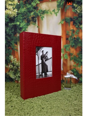 Angelphoto  13X18CM 200'LÜK Deri Fotoğraf Albümü Kırmızı