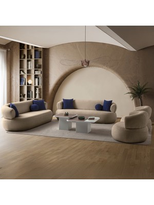 Eymense Roma Koltuk Takımı 3+3+1+1 Vizon