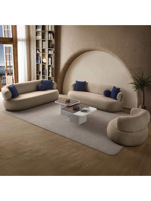 Eymense Roma Koltuk Takımı 3+3+1 Vizon