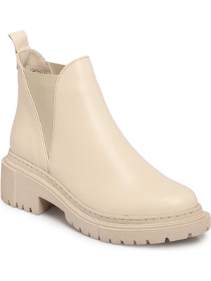 Tergan Bej Hakiki Deri Kadın Bot - K25K1BT68289-B19