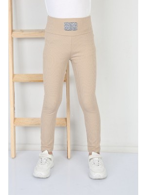 buğrahayalin Fitilli Şardonlu Vizon Kız Çocuk Günlük Tayt