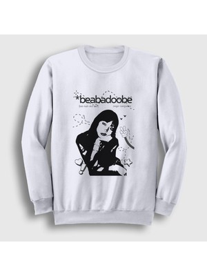 Presmono Unisex Beyaz Peace Beabadoobee Beatrice Bea Kristi Sweatshirt