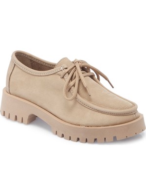 Tergan Bej Hakiki Deri Kadın Makosen - K25S1AY68173-B23