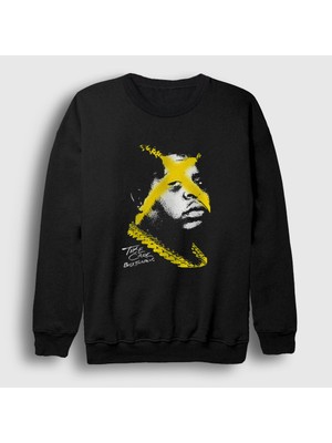 Presmono Unisex Siyah Take Care Bigxthaplug Sweatshirt