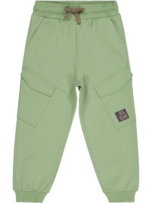 Civil Boys Kargo Cepli Etiketli 6-9 Yaş Eşofman Altı - Yeşil 7-8 Yaş