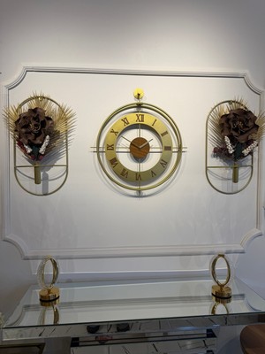 PremiumPort 5’li Romera Classic Exclusive Elegante Metal Duvar Saati Seti