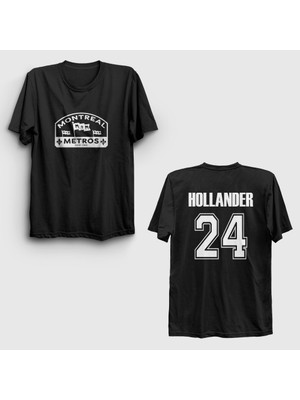 Presmono Unisex Siyah Shane Hollander Heated Rivalry Sırt Baskılı T-Shirt