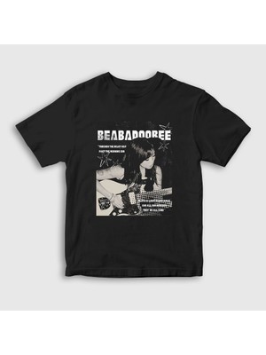 Presmono Unisex Çocuk Siyah Space Cadet Beabadoobee Beatrice Bea Kristi T-Shirt