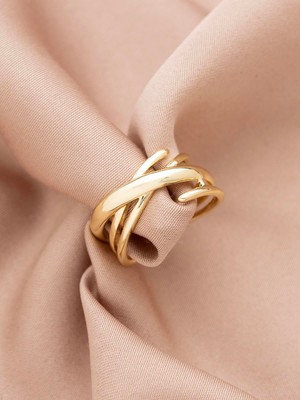 Xuping Çapraz Tasarım Özel Seri 14K Yüzük