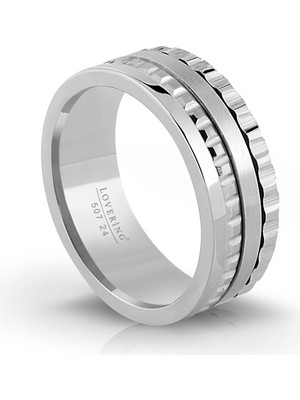 Lovering LVR507E Erkek Çelik Yüzük