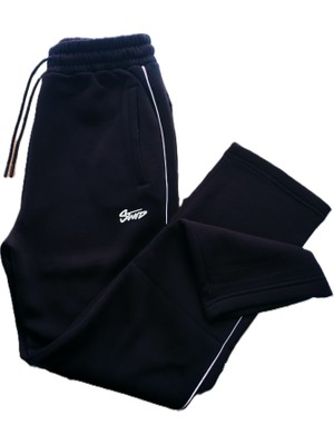 Gruva Erkek A Kalite 3 Iplik Kalın Kumaş Bol Kesim Baggy Eşofman Altı – Lacivert