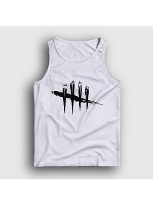 Presmono Unisex Beyaz Logo Dead By Daylight Atlet