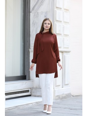 Modaviki Trend Tunik Kahverengi ANR30