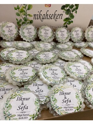 Siyah Lale Epoksi Magnet Simli Paketli Nikah, Söz, Nişan Hediyelik - 25 Adet